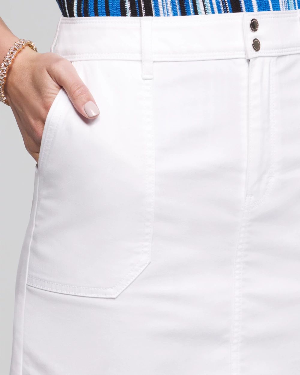 Outlet WHBM Utility Mini Skirt
