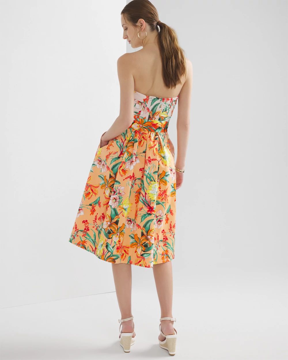 Tropical Bustier Dress