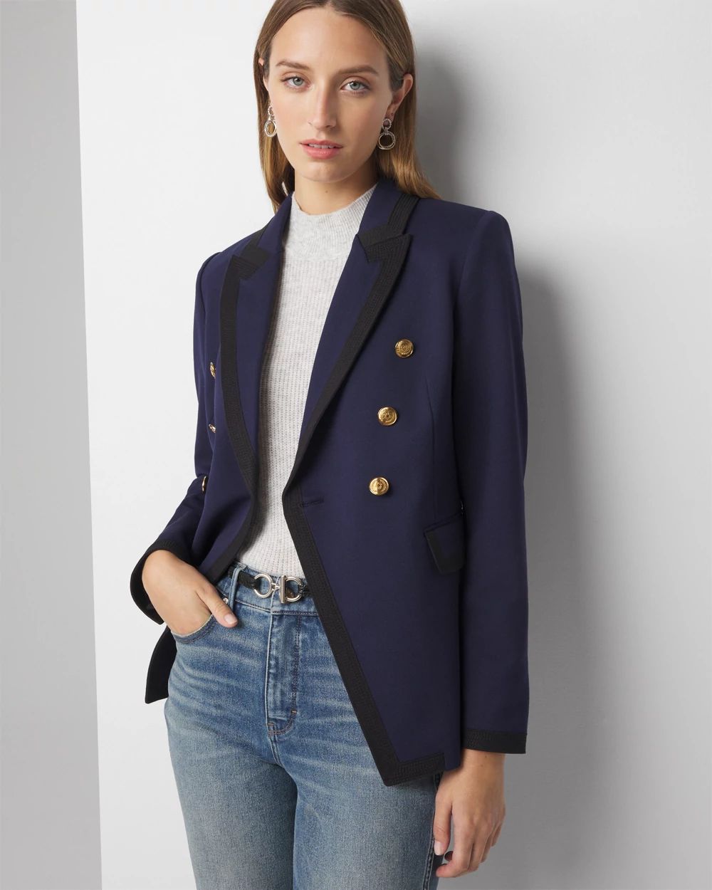 Petite Colorblocked Studio Blazer