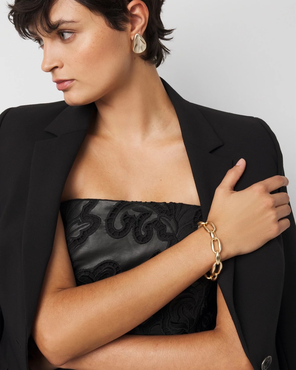 Pillowy Links Toggle Bracelet