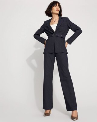 Denim-Look Blazer click to view larger image.