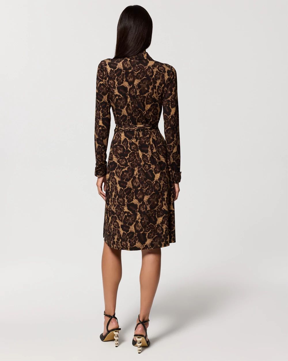 Collared Wrap Dress click to view larger image.