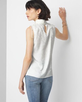 Sleeveless Mockneck Shell Top click to view larger image.