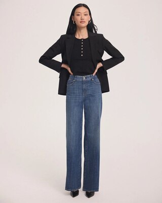 High-Rise Wide Leg Jeans click to view larger image.