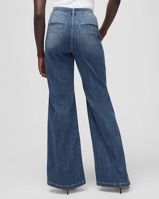 Curvy Extra High-Rise Everyday Soft Denim™ Wide Leg Jeans click to view larger image.