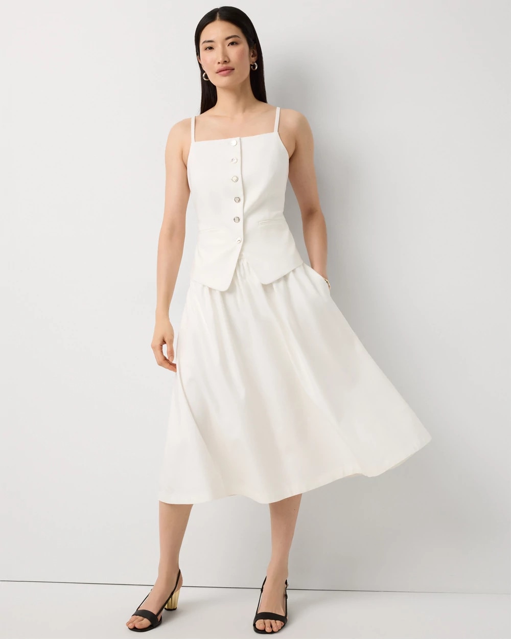 A-line Midi Skirt