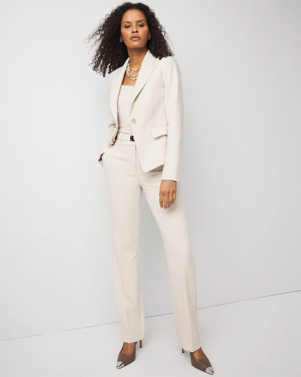 Petite WHBM® Short One-Button Blazer