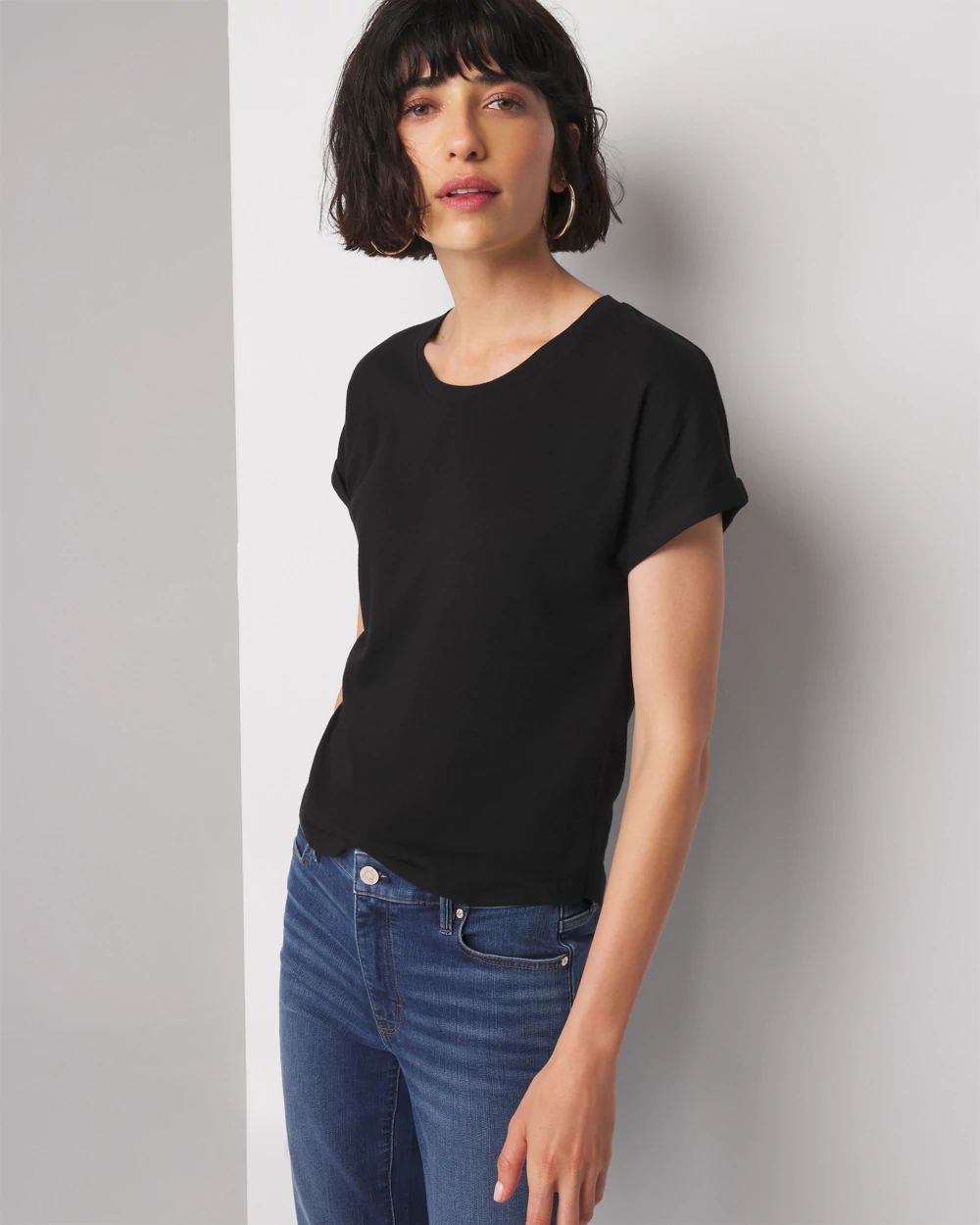 Cotton Modal Easy Crew Tee