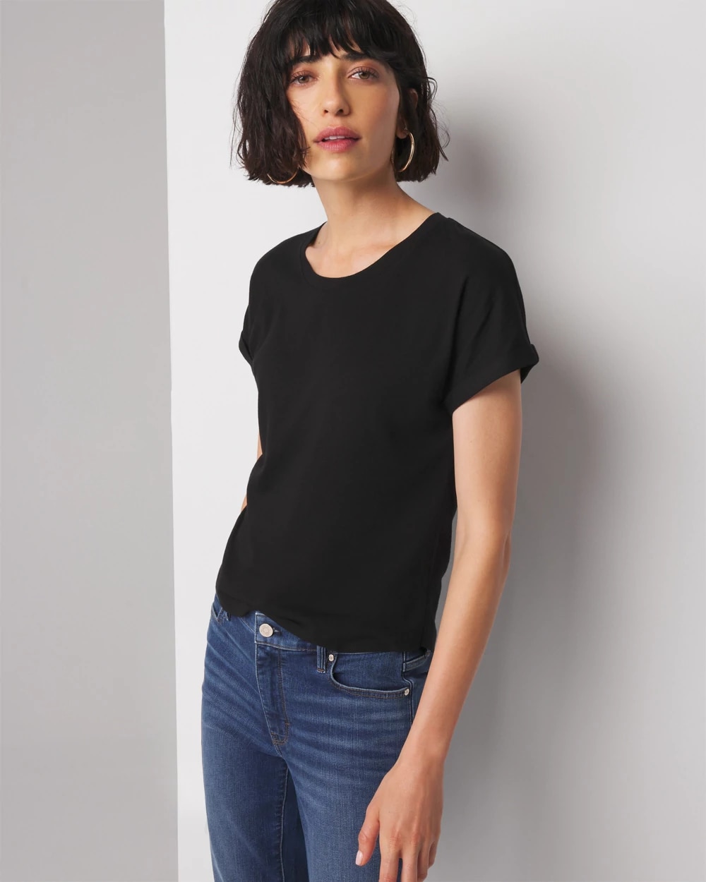 Cotton Modal Easy Crew Tee