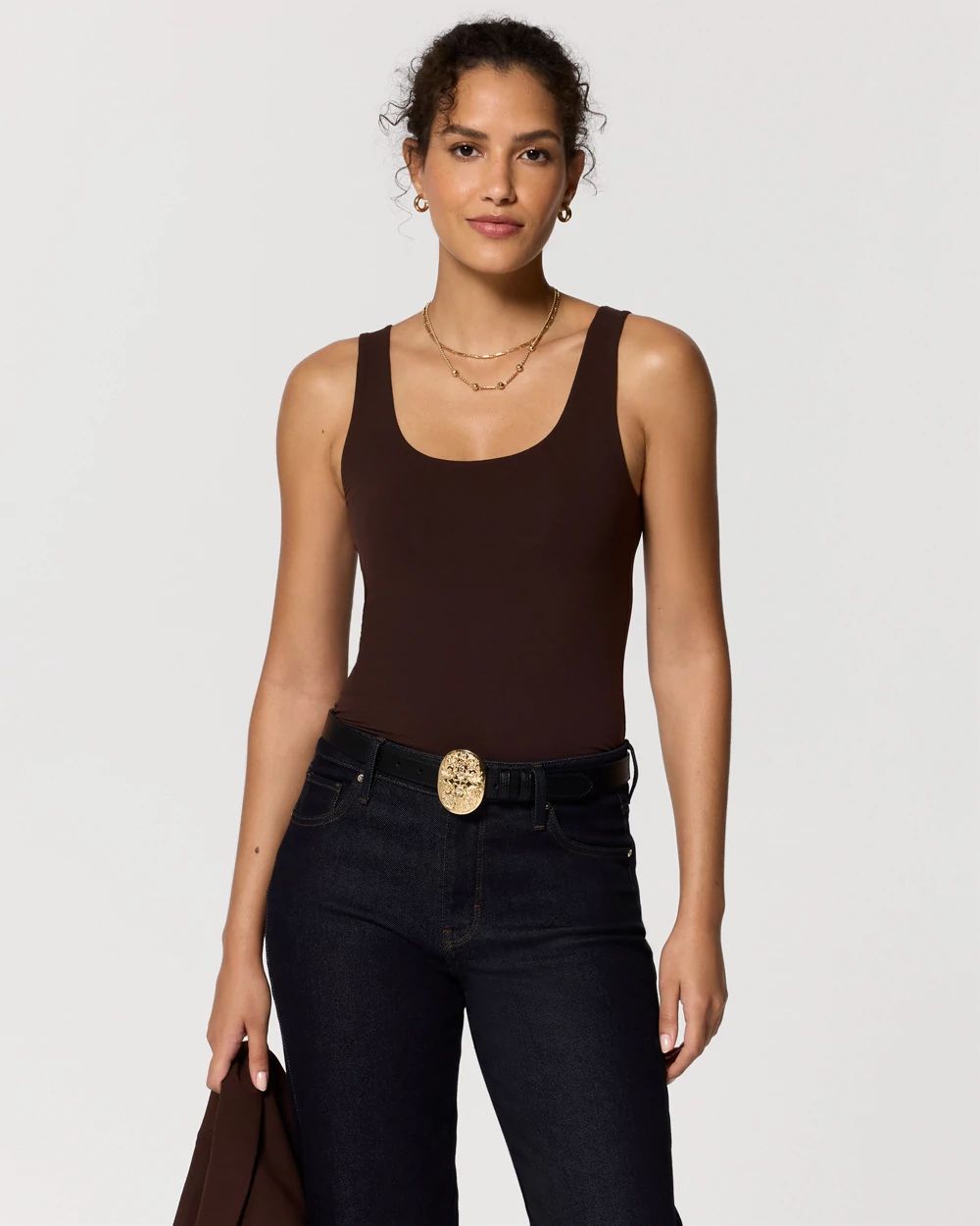 WHBM FORME™ All Ways Stretch Dual Neck Tank