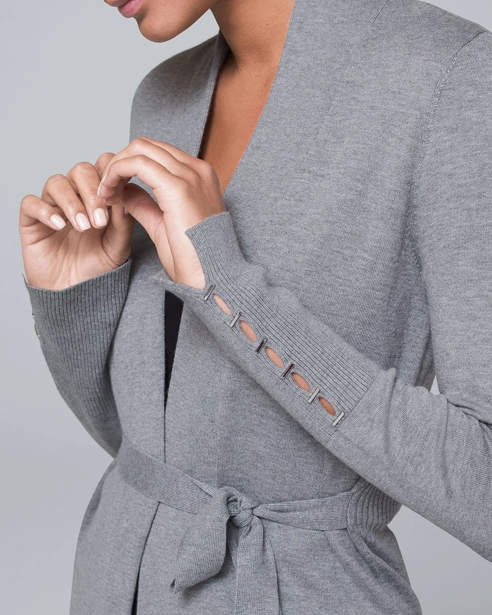 Belted Modern Ribbed Cardigan