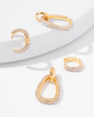 Convertible Crystal Drop Earrings