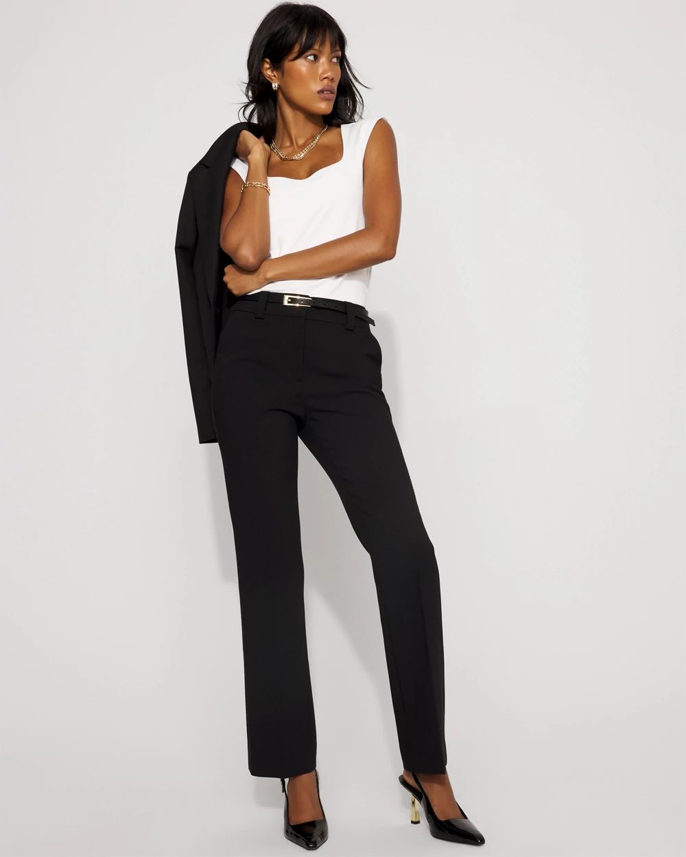 Petite High-Rise Blake Bootcut Pant