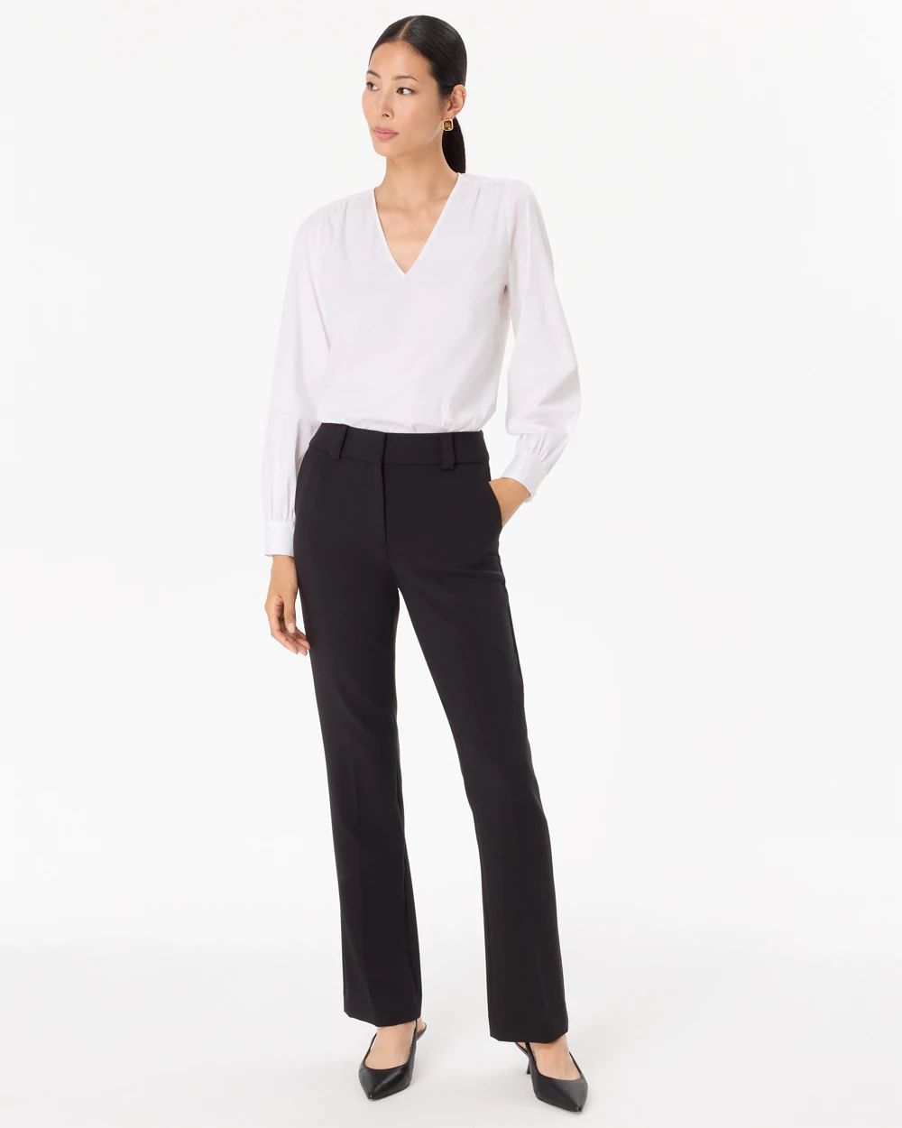 Petite High-Rise Blake Bootcut Pant