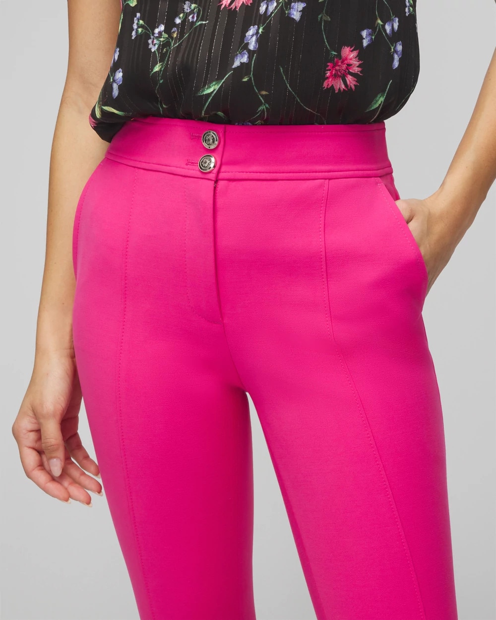 WHBM® Jolie Button Straight Pant