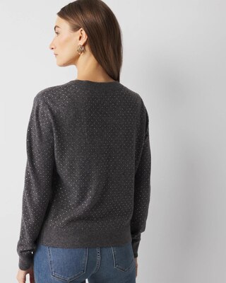 Embellished V-Neck Sweater