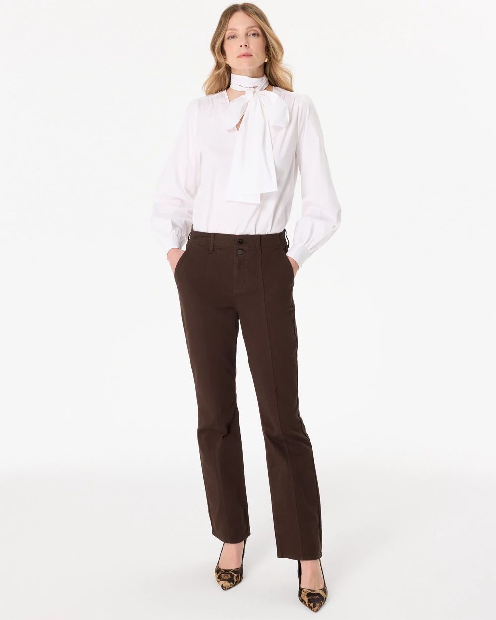 Pret Seamed High-Rise Bootcut Pant click to view larger image.