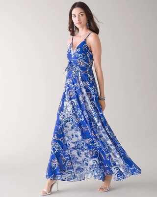Mix Print Maxi Dress