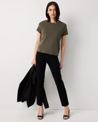 Side Button Tee click to view larger image.