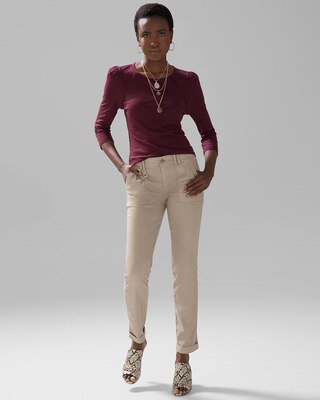 Mid-Rise Everyday Soft Denim™ Utility Slim Ankle Jeans
