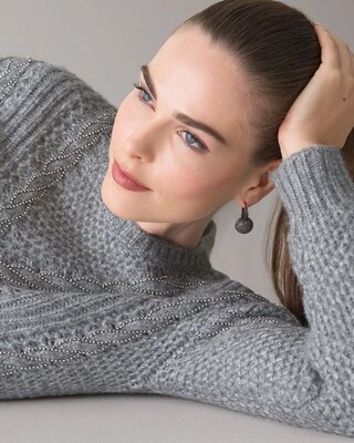 Embellished Crewneck Sweater