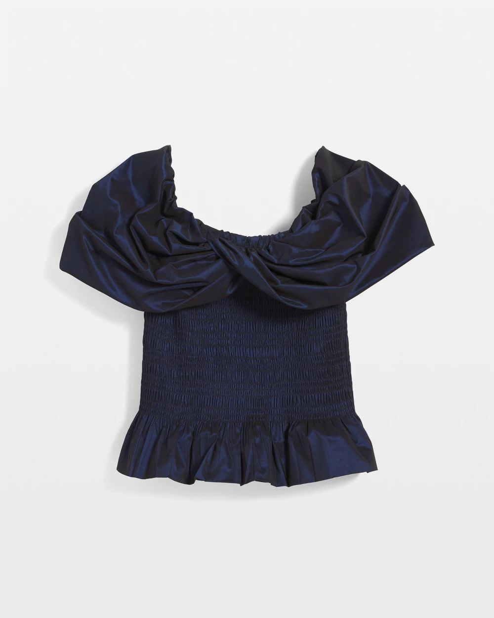 Off-the-Shoulder Taffeta Bustier click to view larger image.