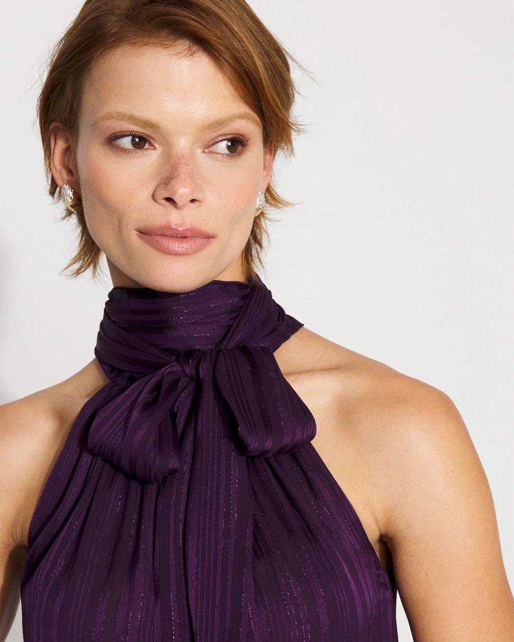 Tie Neck Halter Top