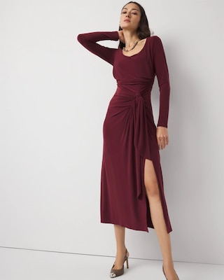 Petite Tie-Waist Midi Dress click to view larger image.