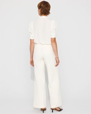 High-Rise Flat-Front Wide-Leg Pant click to view larger image.