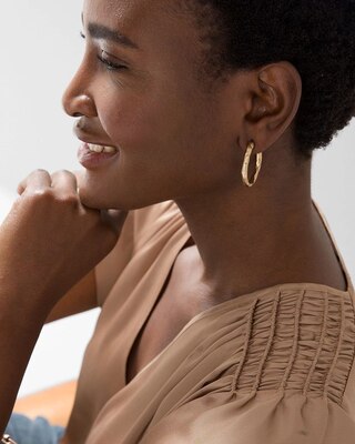 Small Goldtone Hoop Earrings