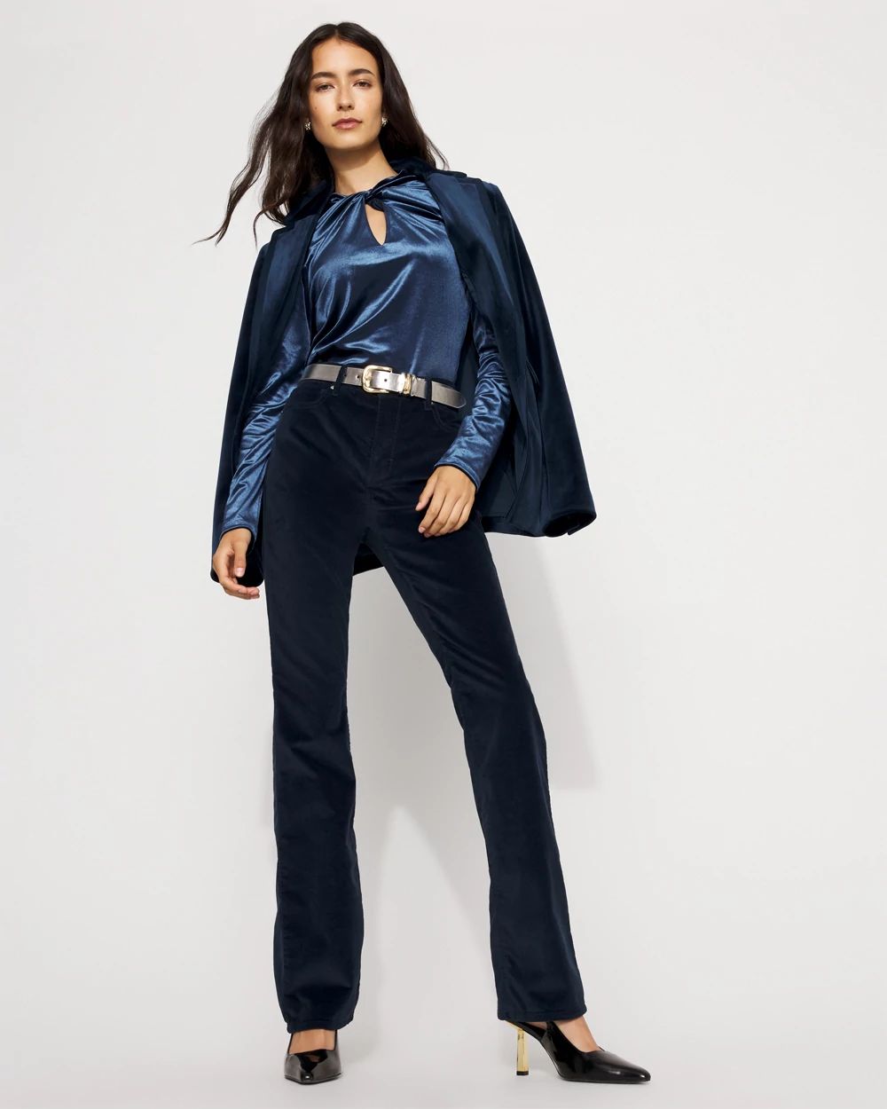 Velveteen Micro Bootcut Jean click to view larger image.