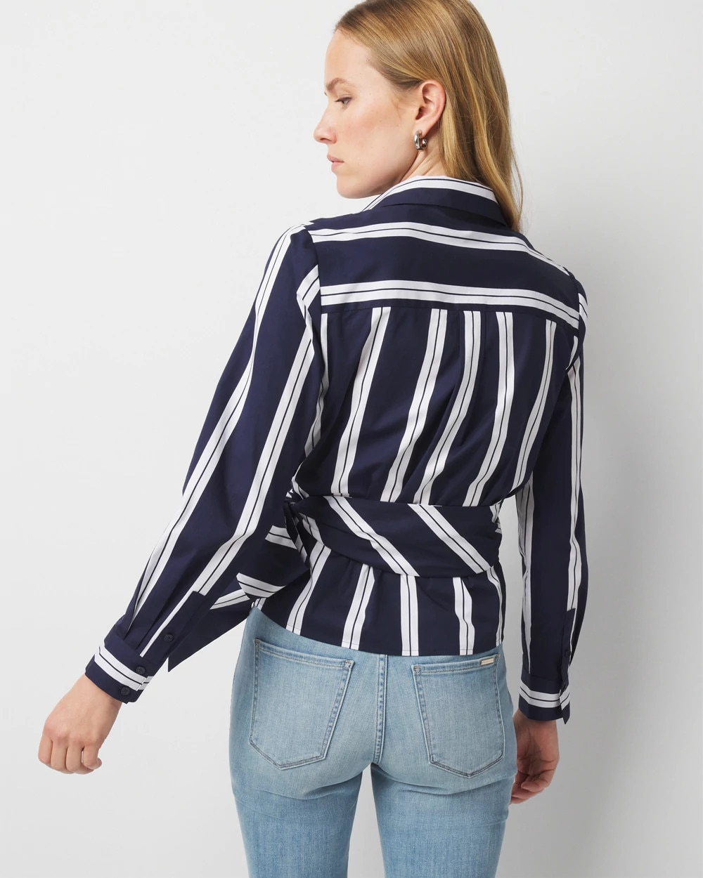 Surplice Poplin Shirt