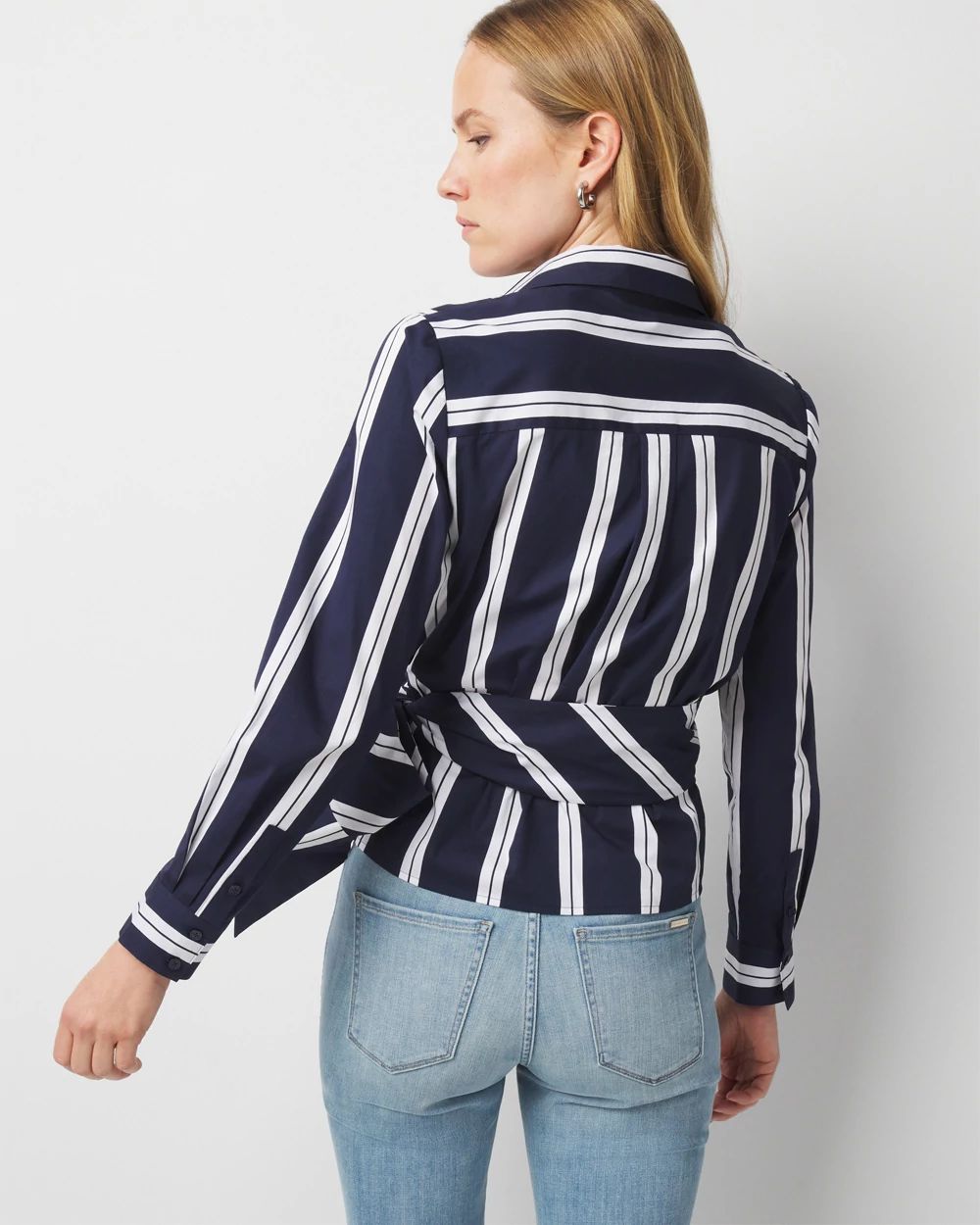 Surplice Poplin Shirt