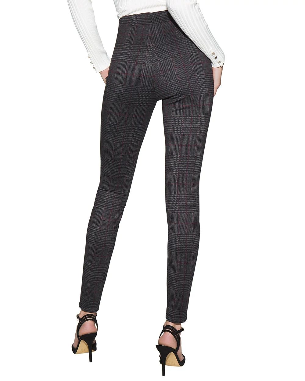 Outlet WHBM Printed High-Rise Ponte Leggings