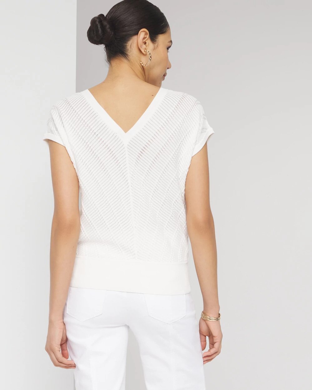 V-Neck Dolman Sweater - image 4