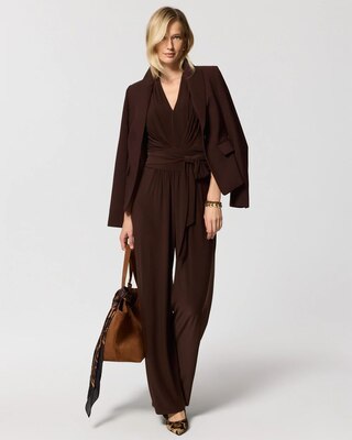 Sleeveless Pleated Jumpsuit click to view larger image.