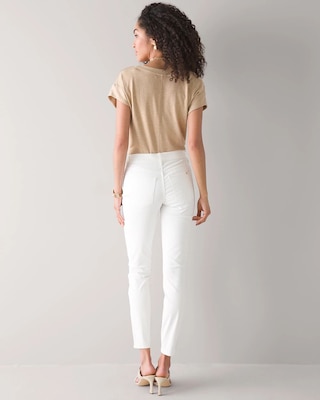 Curvy High-Rise Coated Skinny Ankle Jeans