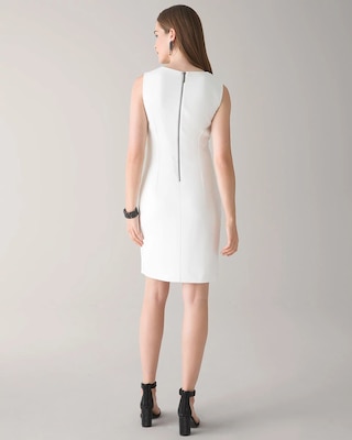 Petite Shift Dress with Embellished Shoulder