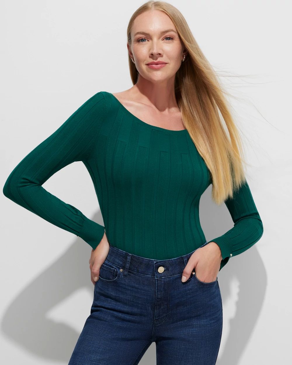 Outlet WHBM Boat-Neck Pullover Sweater