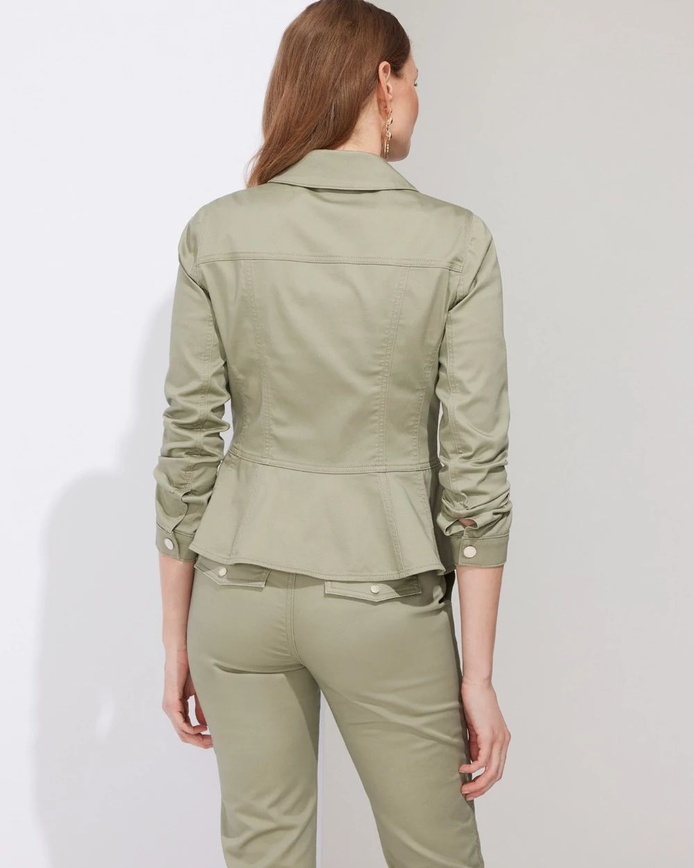Outlet WHBM Casual Peplum Jacket