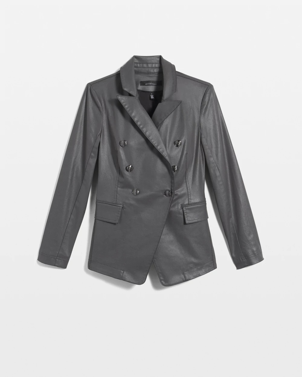WHBM® Petite Coated Denim Studio Blazer
