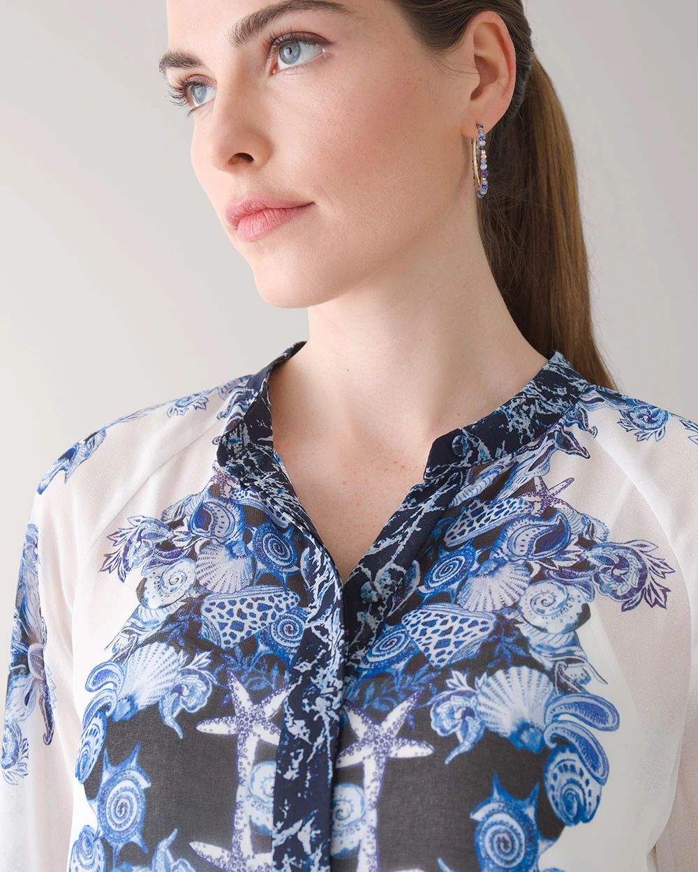 Long Sleeve Floral Soft Shirt