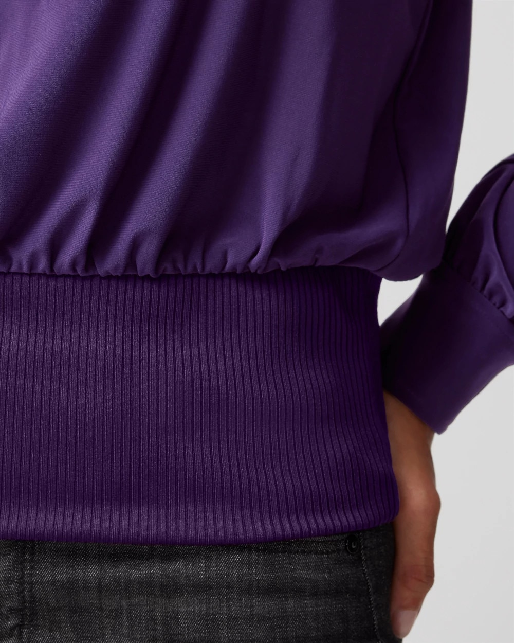 plus size banded bottom blouses