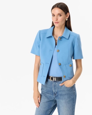 Luxe Stretch Short Sleeve Jacket