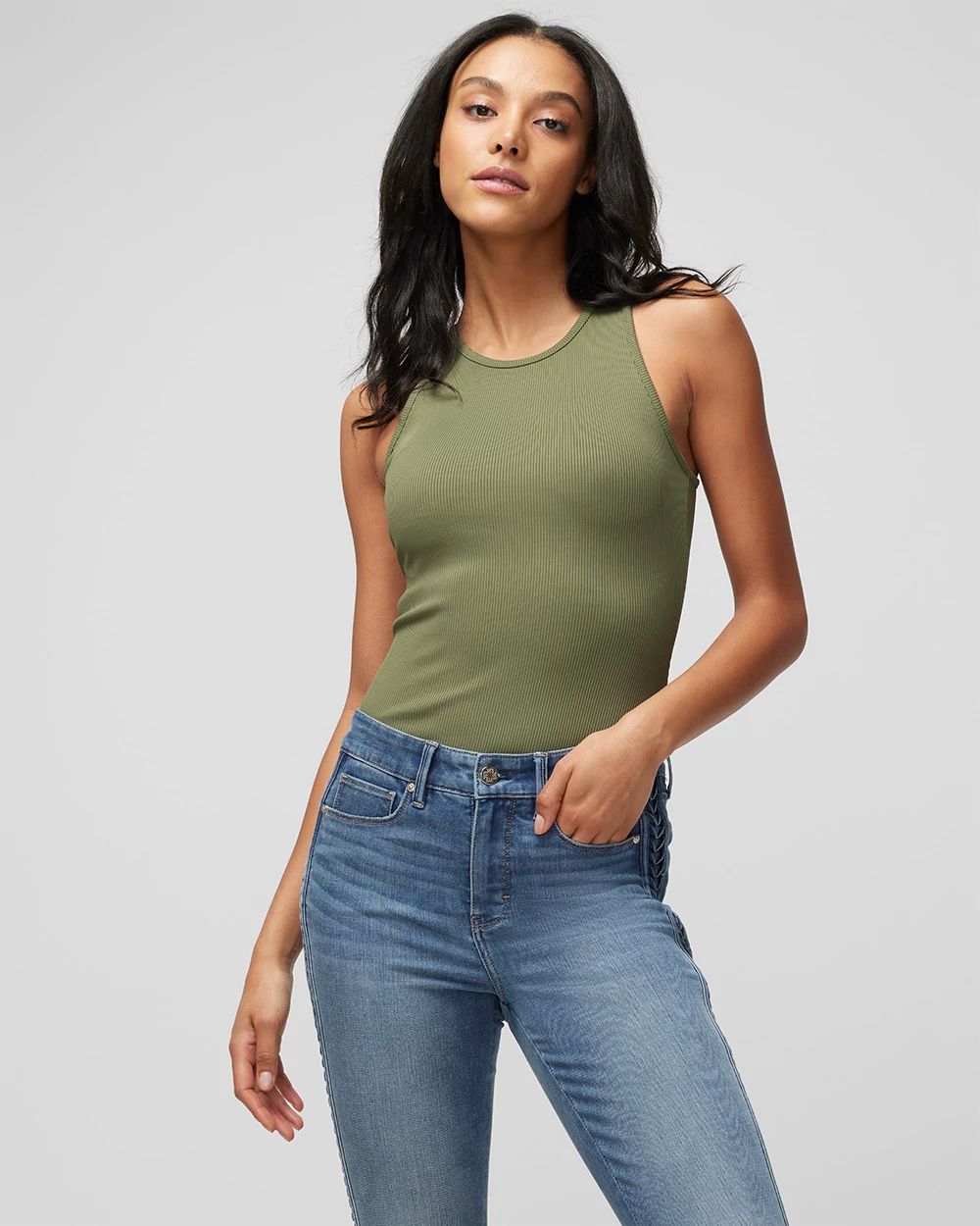 WHBM FORME™ Ribbed Stretch Tank
