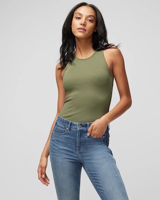 WHBM FORME™ Ribbed Stretch Tank