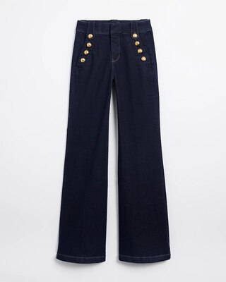 High-Rise Mariner Wide Leg Jeans