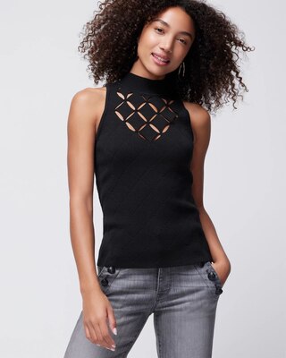 Diamond Cutwork Tank