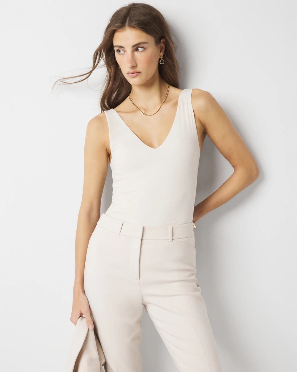 WHBM FORME™ All Ways Stretch Dual Neck Tank