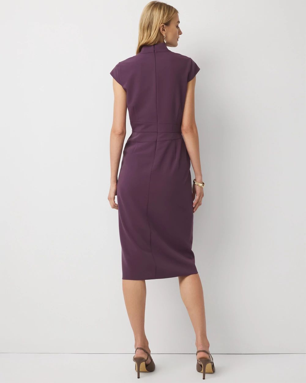Petite Front Twist Sheath Dress click to view larger image.